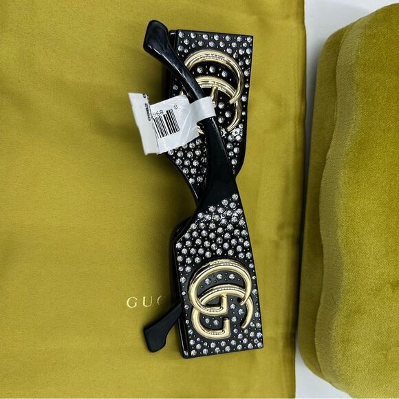 Gucci generation 53 mm rectangular sunglasses made in Italy NWT - Picture 5 of 11